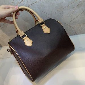 25cm Brown Genuine Leather Mini Purse